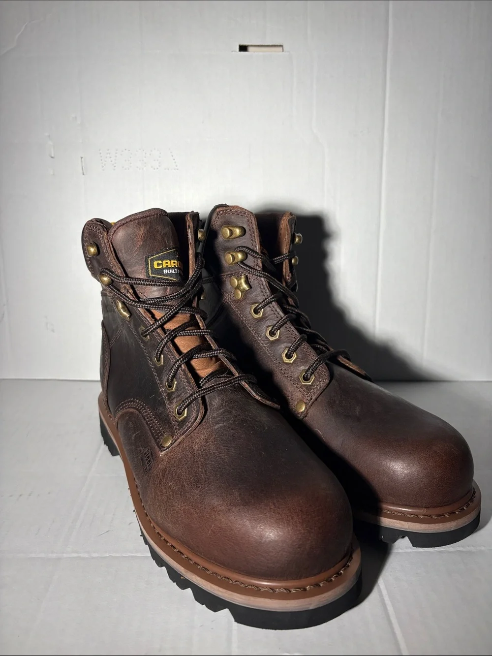 NEW Carolina Men’s Brown Leather Work Boots Steel Toe Size 8.5 D